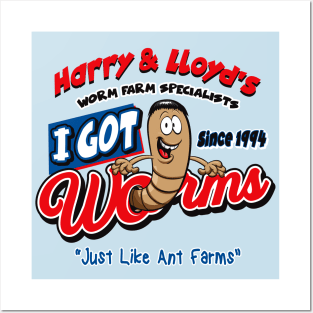 Harry and Lloyd's I Got Worms Posters and Art